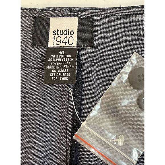 Studio 1940 women’s blue mini skirt size 16 NWT - Picture 5 of 6